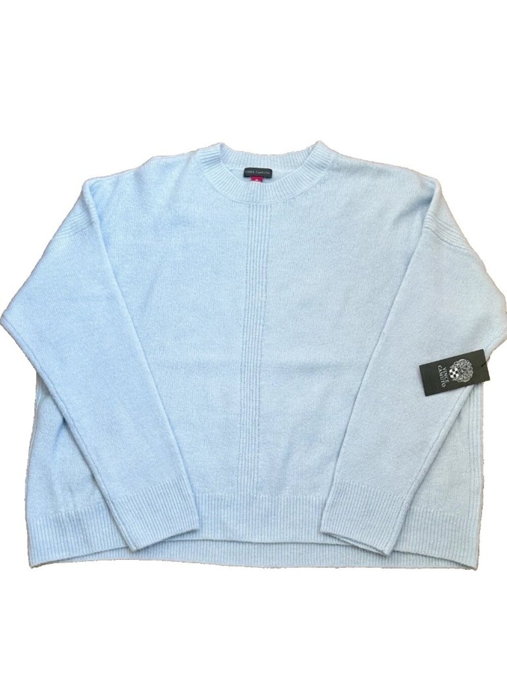 New VINCE CAMUTO Classic Light Blue Crewneck Sweater size M